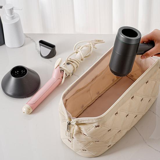 Úložná taška na fén Silné zapínání na zip Oxford tkanina Přenosný organizér na make-up Design ve tvaru krabice Snadné přenášení Pouzdro na fén