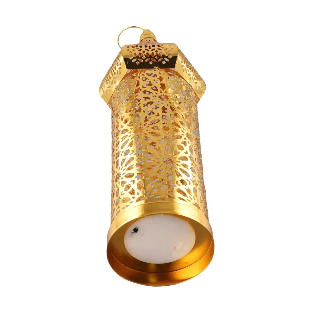 Iron Art Moroccan Night Light Hollow Masjid Lantern Home Ornament Eid Lamp Mosque