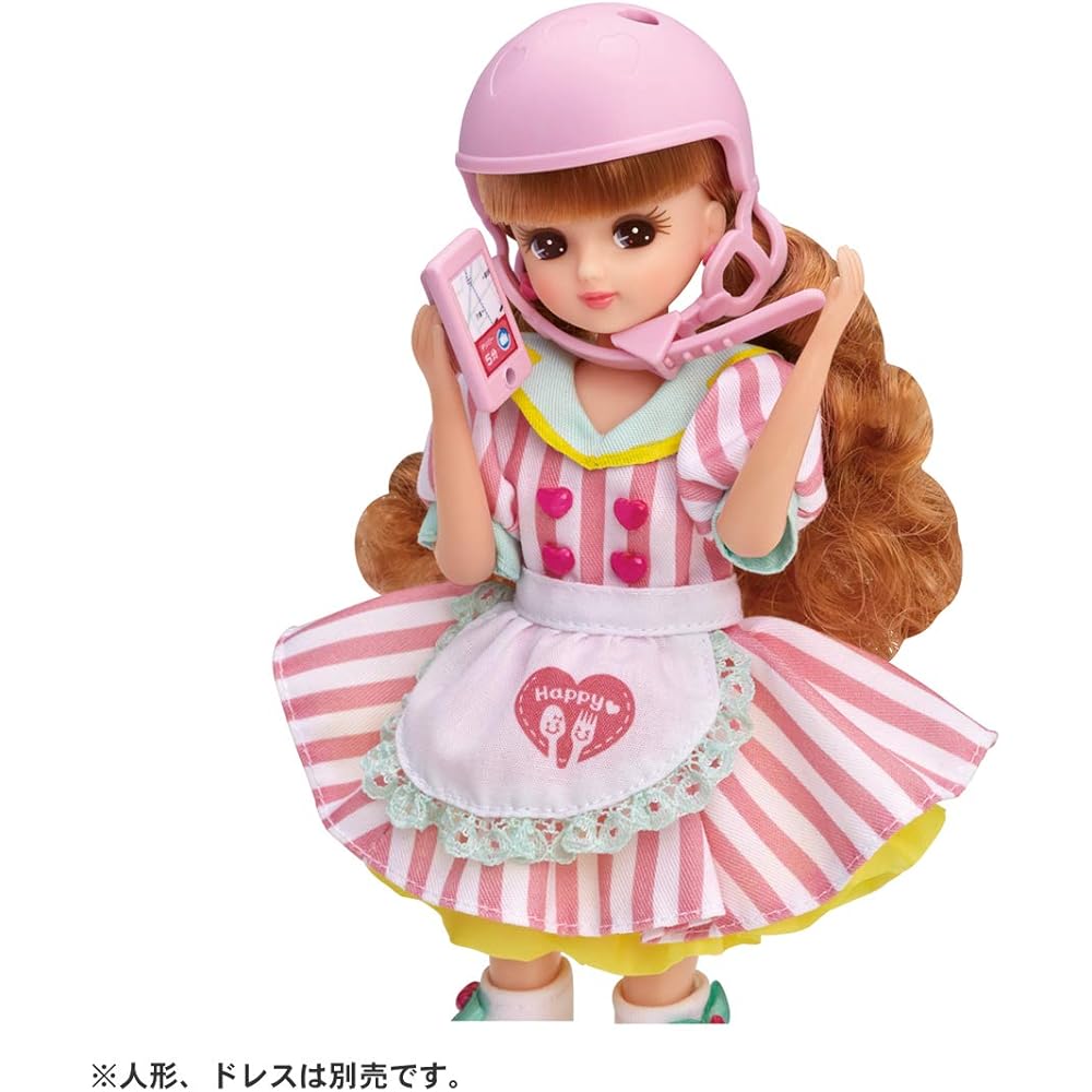 Takara Tomy Licca-chan Delivery Scooter 10 x 27 x 21 cm for Ages 3 and Up