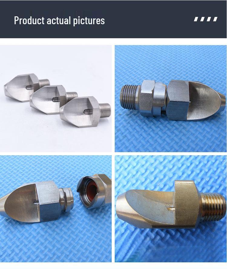 Stainless Steel High-Impact Narrow Angle Spray Nozzle for Oil Stains and Stone Cleaning