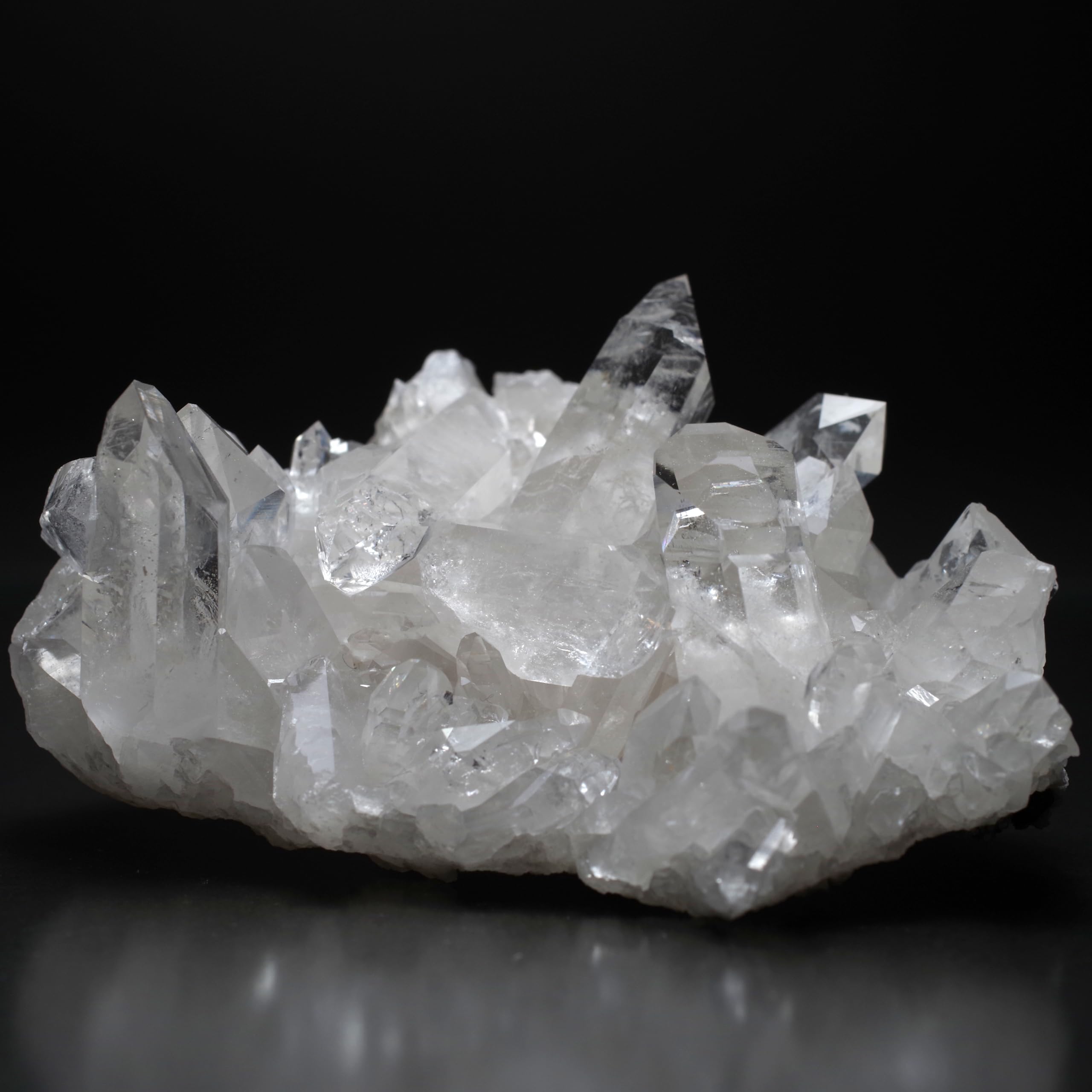 

[N2 Камень Натуральный] Натуральный Кристалл Кварца Друза - Арканзас, США - Образец | (46 | Уникальные необработанные камни: приблизительно. 64 г, 68x47x27 мм)