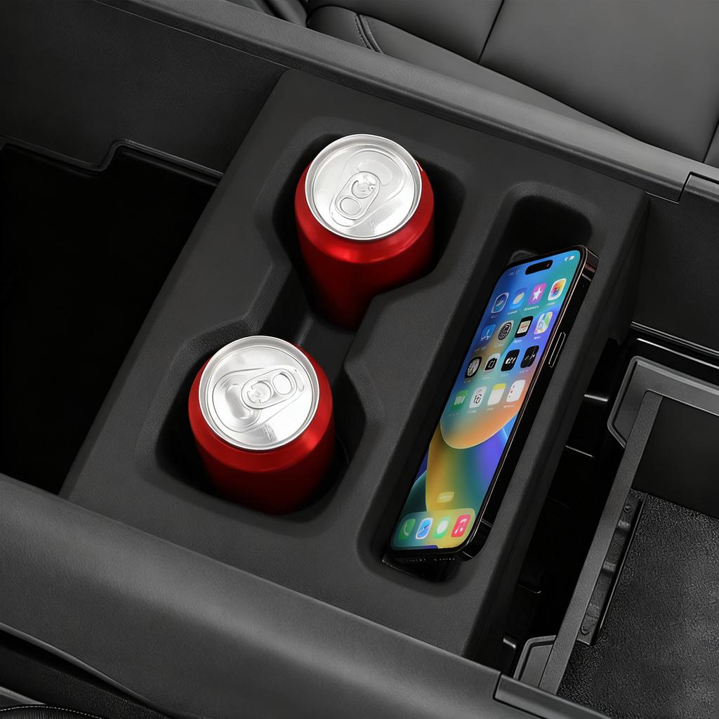Für Chevy Chevrolet Silverado EV 2025 2026 Mittelkonsolen-Getränkehalter Auto-Innenzubehör Getränkehalter Aufbewahrungsbox