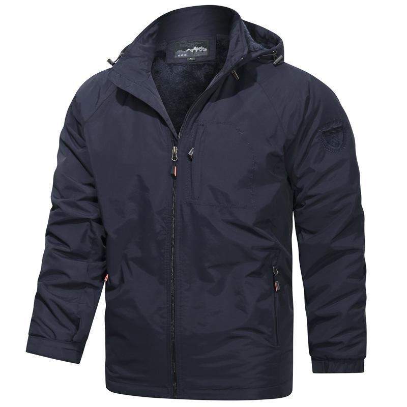 Jacket Men's Winter Thickened Men's Fleece Jacket Warm Large Size Clothes Jacket New Men's Jacket