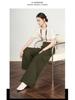 Women's Khaki High-Waist Loose Wide-Leg Banana Pants - Spring/Autumn 2026 Plus Size Casual