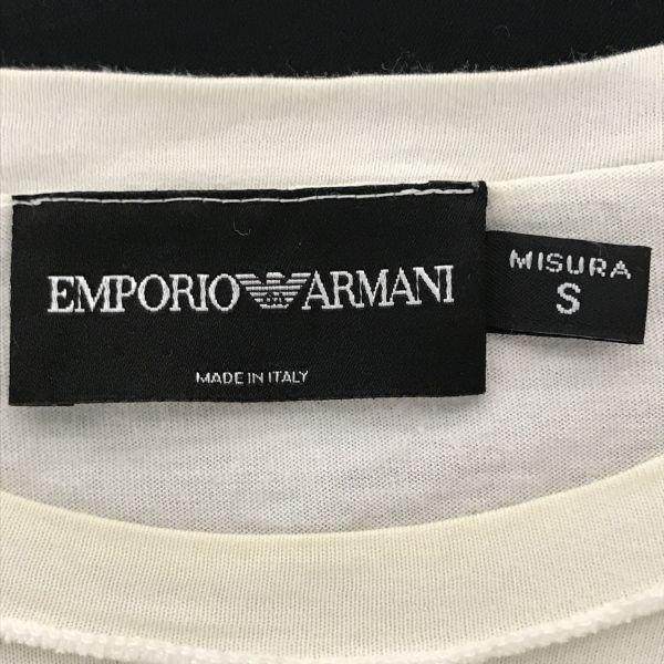 EMPORIO ARMANI Raglan Long Sleeve T-Shirt Men’s S White Japan(USED)