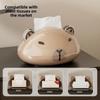 Magnetic Table Tissue Box Smooth Toilet Paper Box Cute Capybara Tissue Box  Home Decor