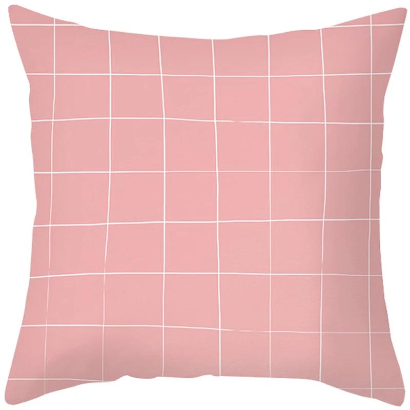 Pink Feather Pillowcase Gold Decorative Sofa Cushion Case Bed Pillow Cover Home Decor Car Cushion Cover Cute Pillow Case 45*45cm