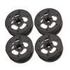 4Pcs Beadlock Wheels 2.2in Ultra Lightweight Composite Material Faceplate for 1 10 RC Crawler Car