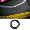 Carbon Fiber Trunk Rear Start Button Switch Trim Ring For Chevrolet Camaro 2017+