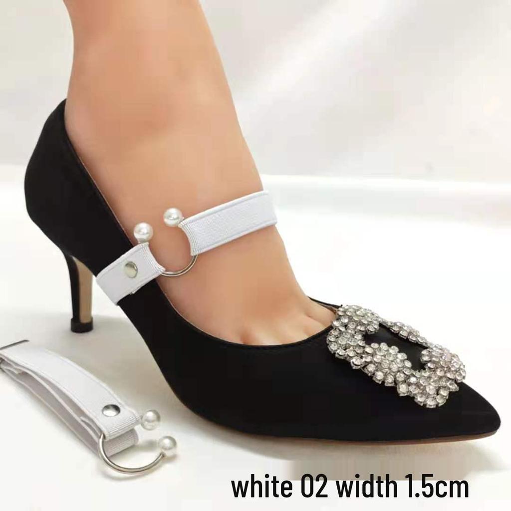 Lacets Ajustables à Boucle Perle Anti-Chute Élastiques pour Chaussures Surdimensionnées