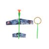 Launching Plastic Airplane Toy With Pull String Action For Parent Play Child