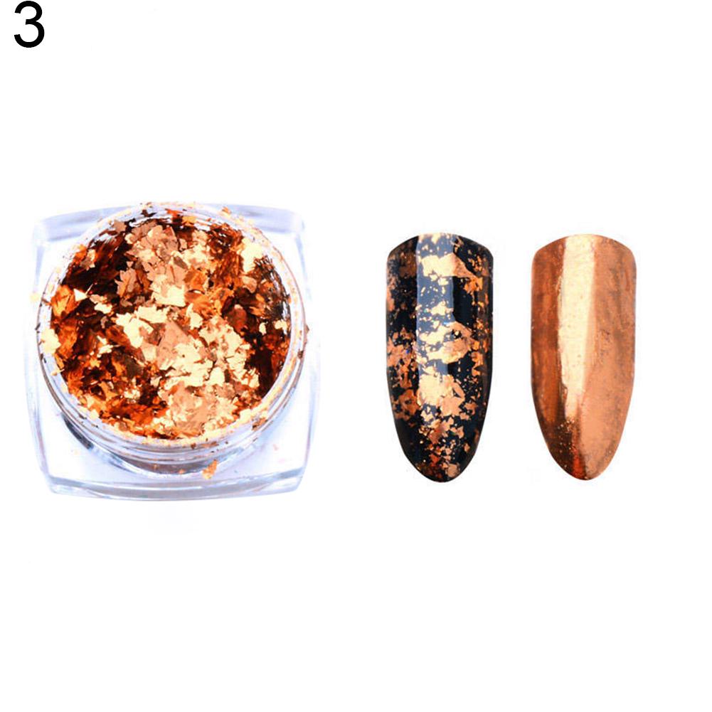 Puntos Nail Art Manicure Decor 0.2g Shiny Paillettes Foil Glitter Sequins Mirror Powder