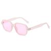  Fashion Square Women Luxury Sunglasses Retro Rivets Men Orange Lens Shades UV400 Sun Glasses