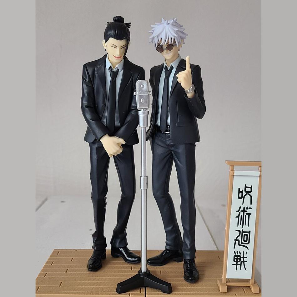 17cm Jujutsu Kaisen Anime Figure Suit Ver. Satoru Gojo Action Figure Geto Suguru Figurine PVC Adult Collection Model Toy