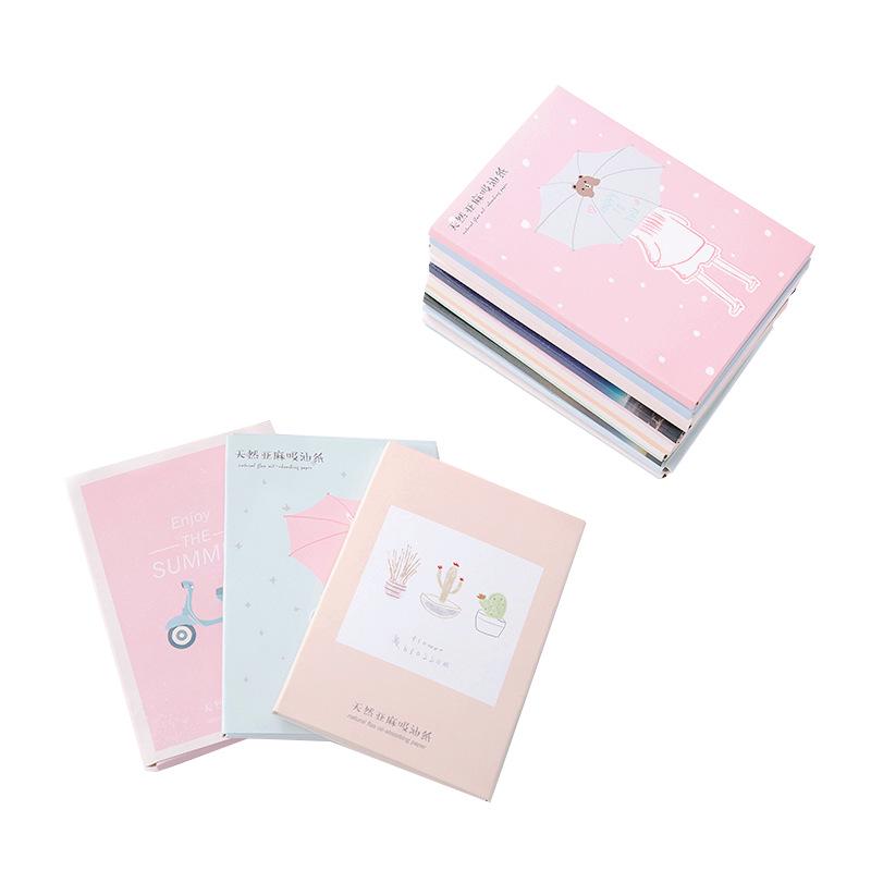 50pcs/pack Blue Film Oil Absorbing Paper for Flax Oil Absorption