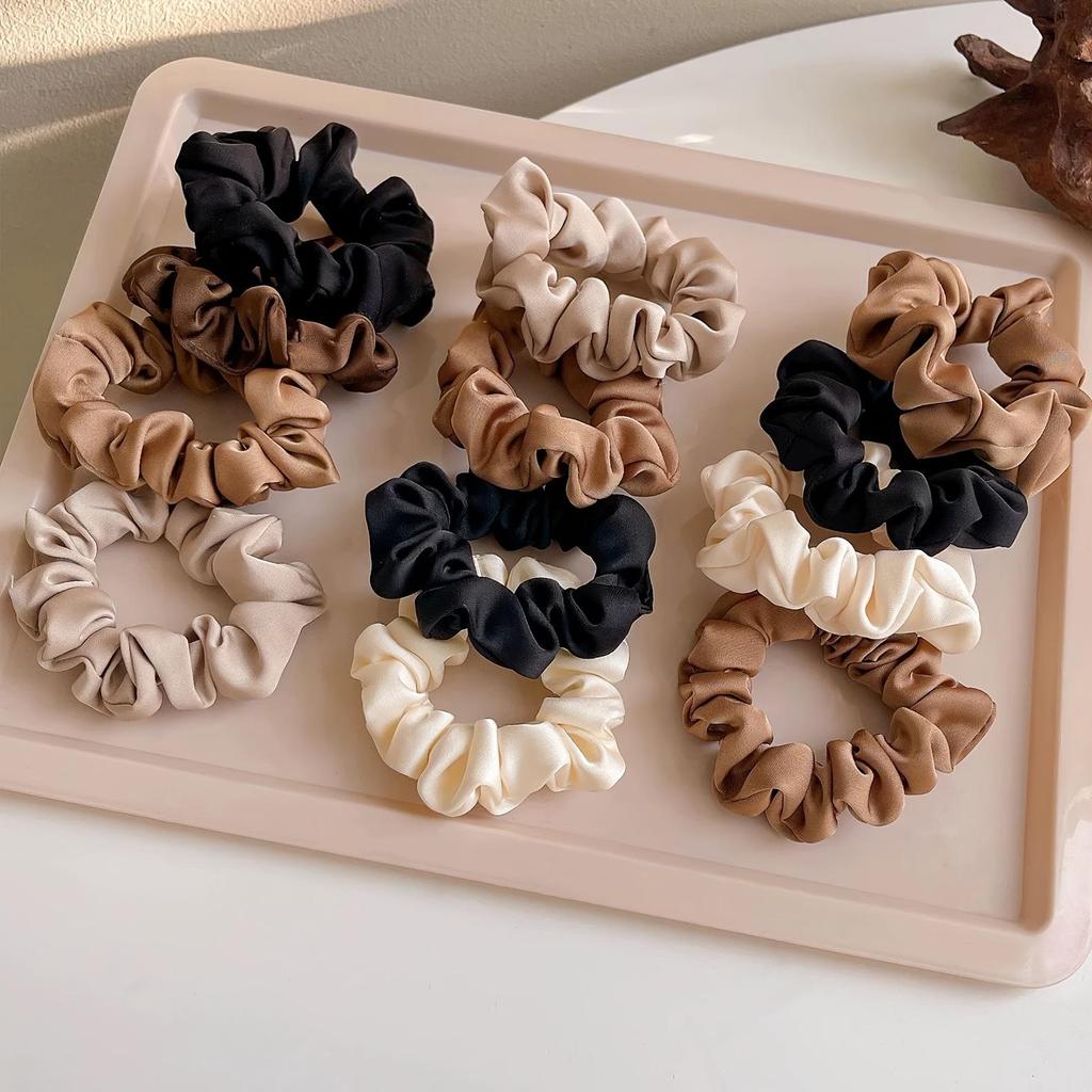 Women's Satin Feel Elegant Hair Tie - Simple Bun Accessory