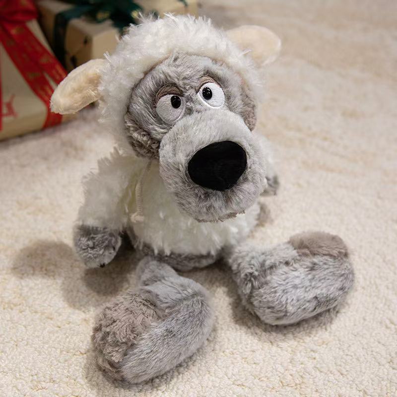 25/35cm New Imitation Wolf Penguin Husky Gorilla Doll Soft Fill Plush Toy Cartoon Anime Cute Gift for Girlfriend Fun Doll