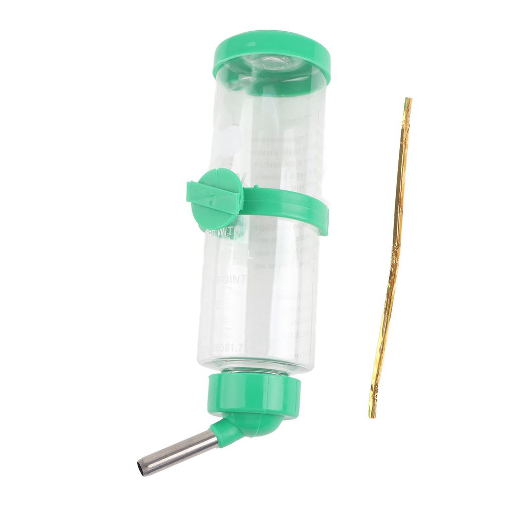 250ml Pet Rat Hamster Drinking Bottle Auto Non Drip Hanging Water Dispenser Green