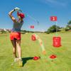 Backyard Golf Game 3 Hole Portable Bucket Golf Game for Kids and Adults
