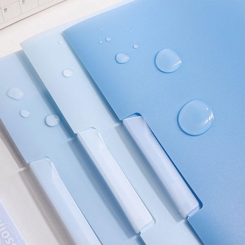 5PCS/Set Rotating Side Opening A4 File Folder Gradient Color File Organizer  School Office