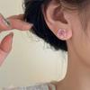 Rose Flower Stud Earrings - Women's Niche, Minimalist, High-end, Sophisticated Earrings.