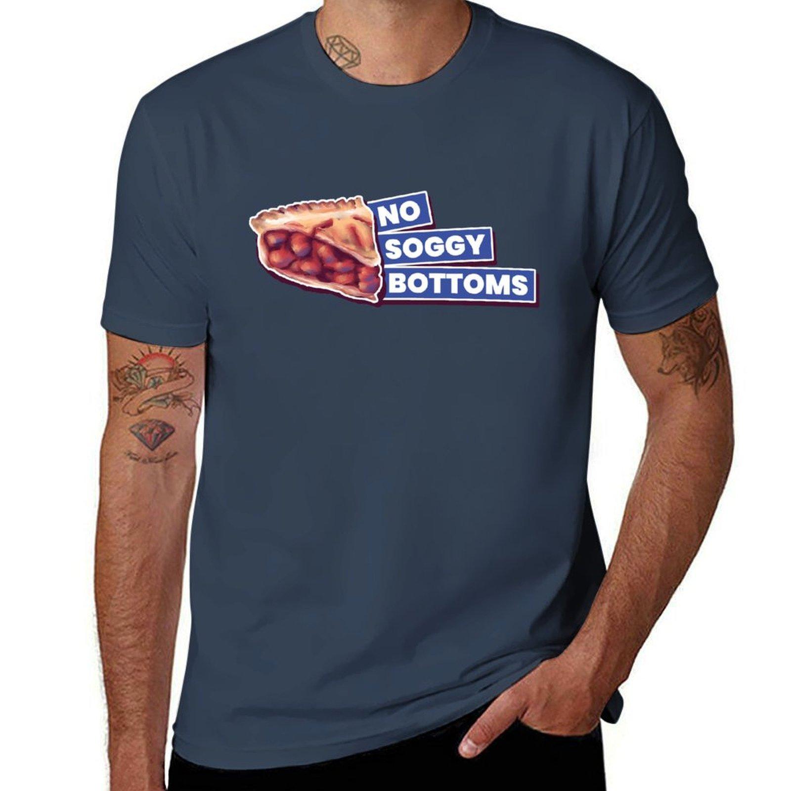 No Soggy Bottoms A Show Of Great Baking Tshirt Lightweight Casual Summer Tshirt S