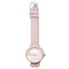 KESYOO Women's Diamond Watch with Leather Strap, Waterproof, and a Cute Design (1 Pink)