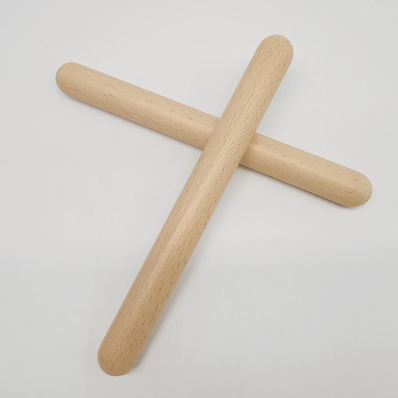 Classic Claves Rhythm Sticks Wooden Drum Sticks, Classic Claves Percussion Instrument, Kid Children Musical Toy Rhythm Learning