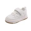 Kids Casual Sneakers Fall Soft Sole Toddler Shoes With Velcro White Low Top Unisex