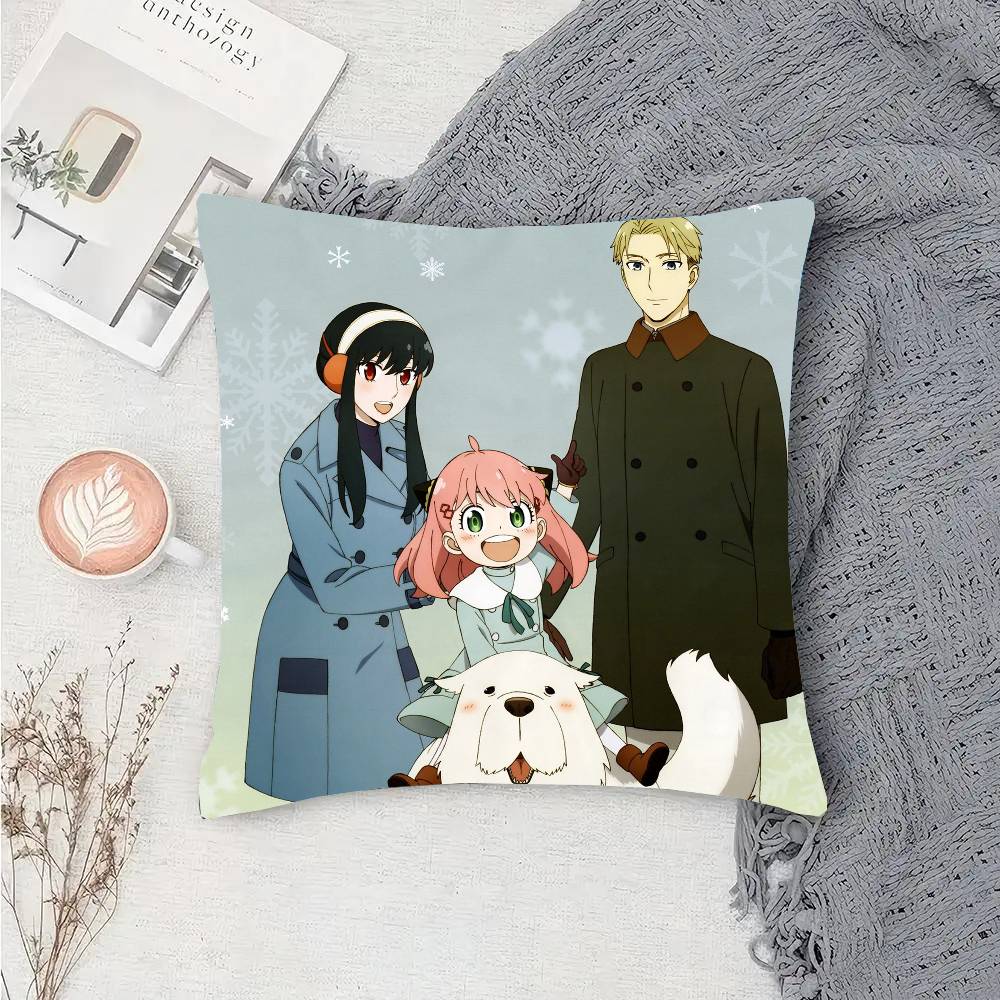 Anime S-Spy X Family Pillow Case Sofa Cushion Cover Room Home Decoration