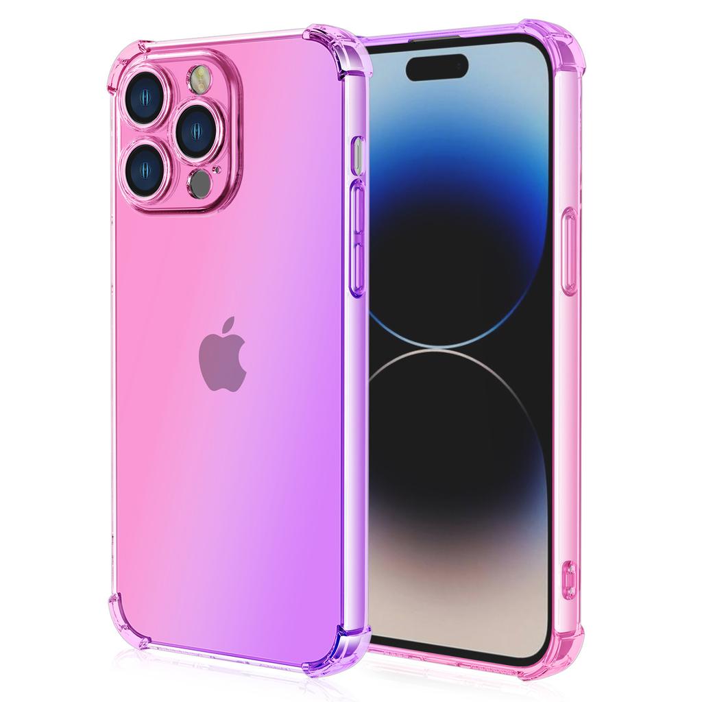 For iPhone 16 Pro Max Case Gradient Color TPU Phone Case Anti-Drop Phone Cover