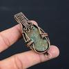 Amazing Azurite Gemstone Pure Copper Wire Wrapped Handmade Pendant Jewelry