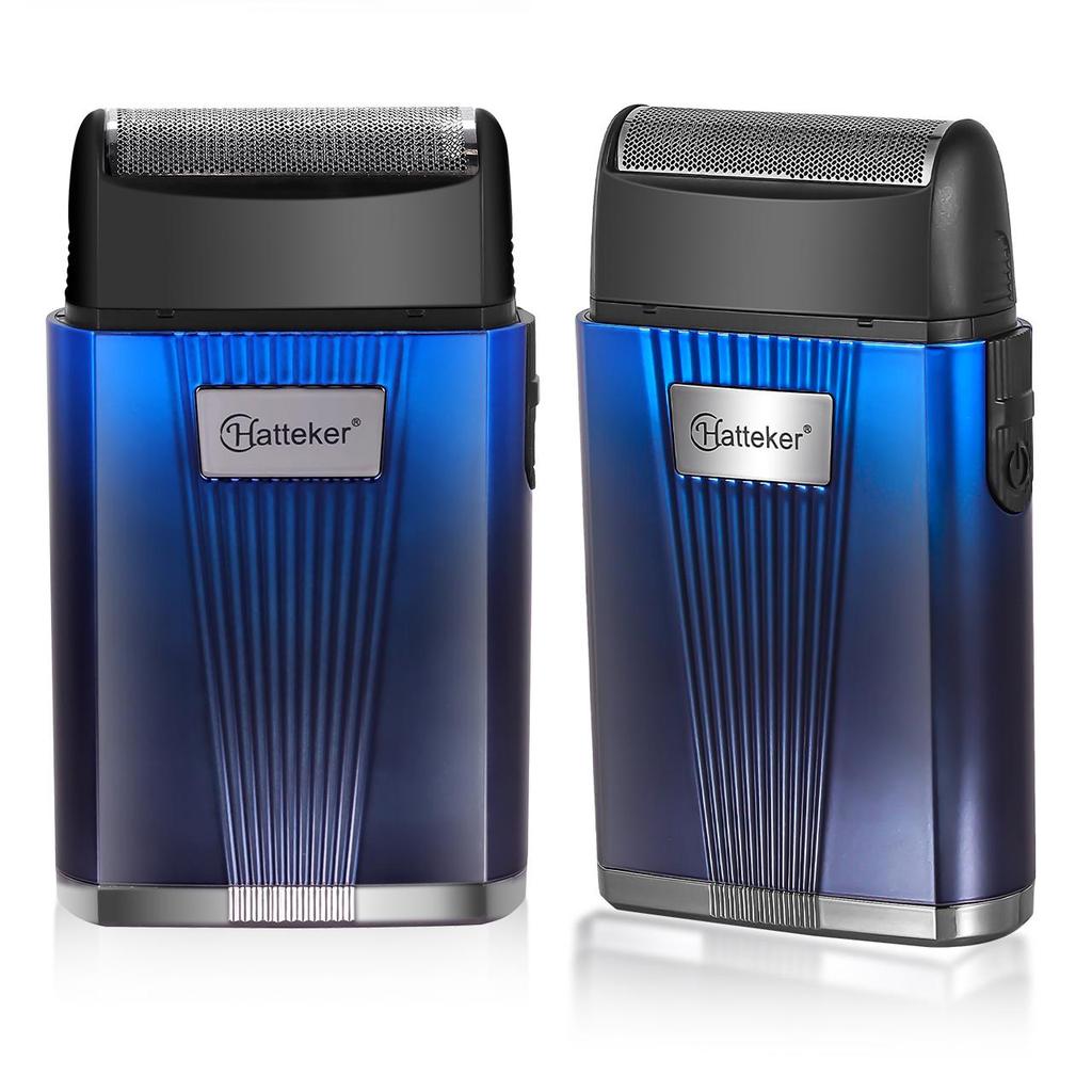 Hatteker Elektrorasierer für Männer Wiederaufladbarer Rasierer & Glatzenkopf Präzisionstrimmer Kabelloser Bartschneider