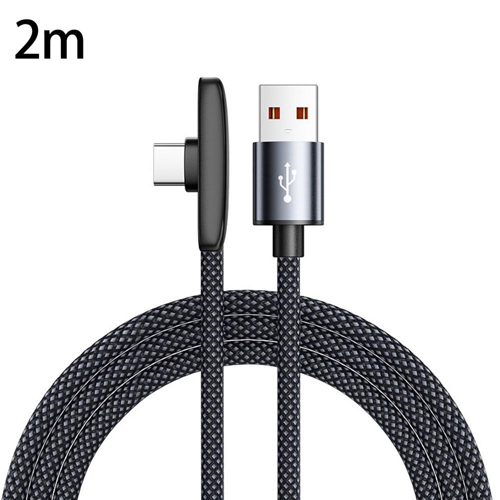 100W Fast Charging Cable Right Angle 90 Degree USB C Type C Data Cord Mobile Cell Phone Fast Charging Data Cable for Samsung MI