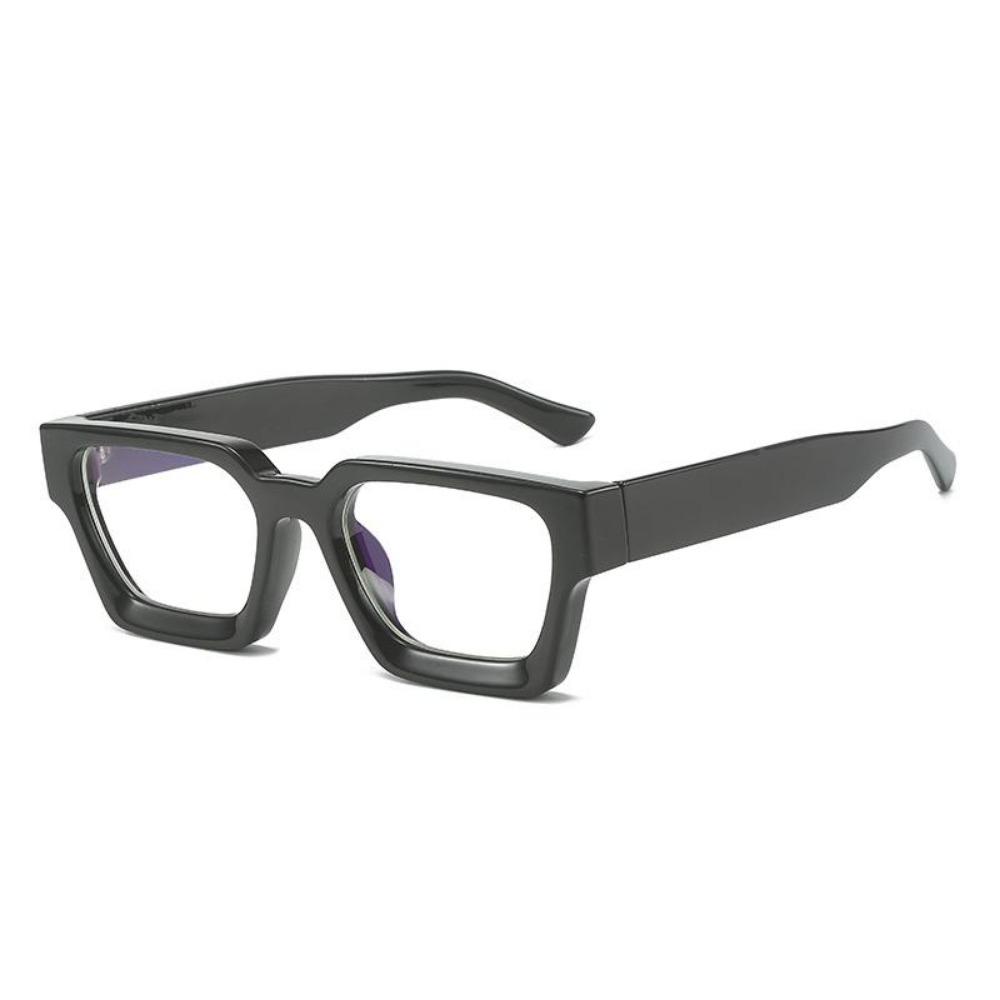 Yellow Square Glasses Women Fashion Oversized Clear Lens Eyeglasses Female Vintage Big Frame Computer Goggles Eyewear Spectacle