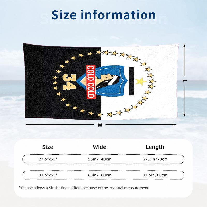 Collingwood Football Club Microfiber Beach Towel Quick Dry Sand Free Lightweight Beach Towels for Travel Swimming Camping
