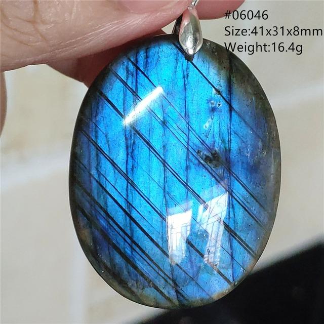 Pendentif en labradorite bleue naturelle pour femme, perles en labradorite verte, collier goutte d'eau pour homme et femme, bijoux en cristal AAAAAAAAA