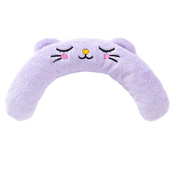 Interactive Pet Pillow With Built-in Bb Sound Device Soft Embroidered U-shaped Pet Neck Protector
