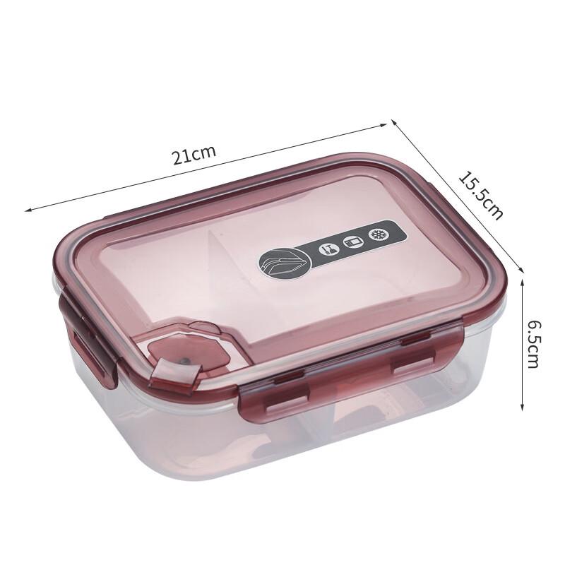 Japanese Style Microwavable 3-Compartment Bento Lunch Box