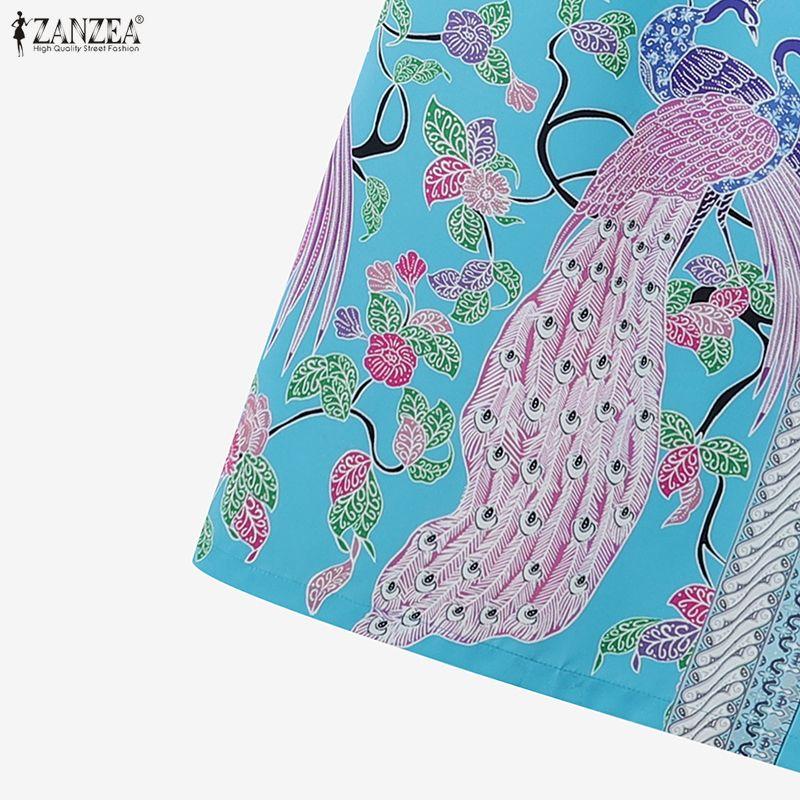 ZANZEA Women Long Sleeve Blouse and Long Skirts Casual Two Piece Suit Sets