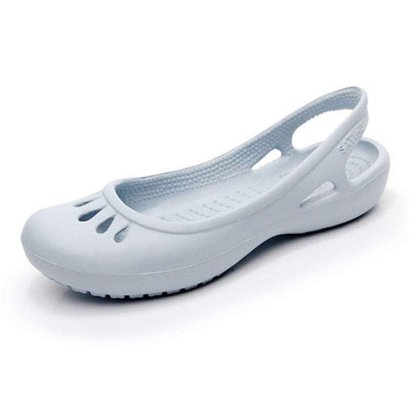 

Summer hole shoes women s soft-soled sandals nurse shoes bag head large size jelly garden shoes non-slip seaside beach shoes w9, suitable for size 40 feet