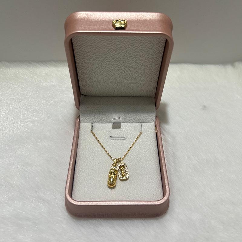 Gold Pixiu Vajra Halskette: Diamantanhänger, mehrreihige Schlüsselbein-Kette für Freundin, Wei Xue Stil.