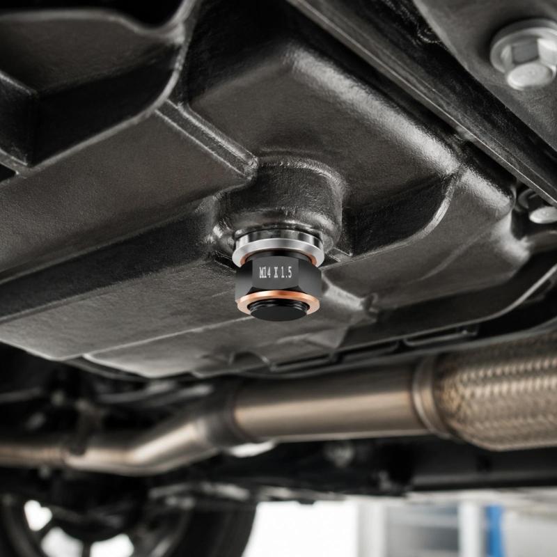 Oil Pan Installation Screw with Separate Sealing Washer, Automotive Metal Fastener with Threaded Body for Replacement and Maintenance Work