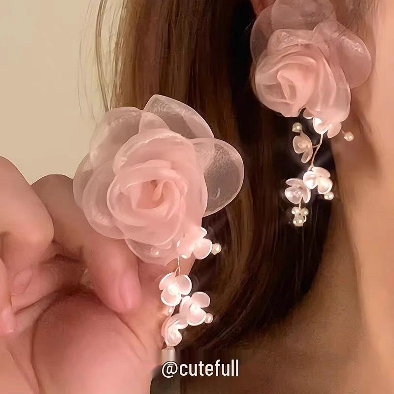 Yellow Petal Tassel Earrings - Bold Beach Vacation Flower Studs for Women, Super Hot & Beautiful Style 2025.