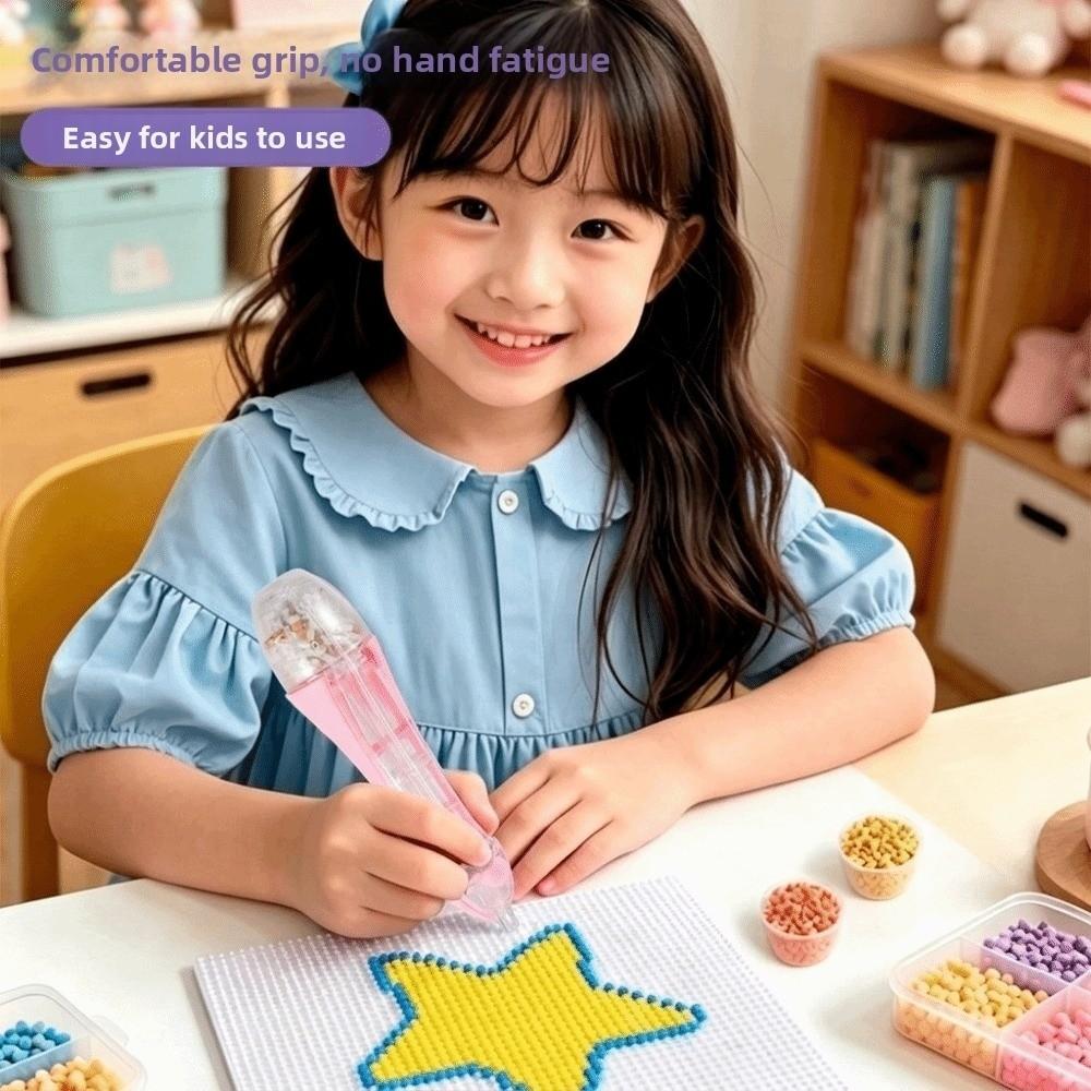 2.6mm Tip Fuse Bead Pen Automatic Press-Type Bead Pen Bead Positioning Pen Beading Crafts Tool
