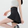 Anti-exposed Yoga Buttocks and Fitness Badminton High Waist Pocket Tennis Skirt for Women Training Running Sports Skirt