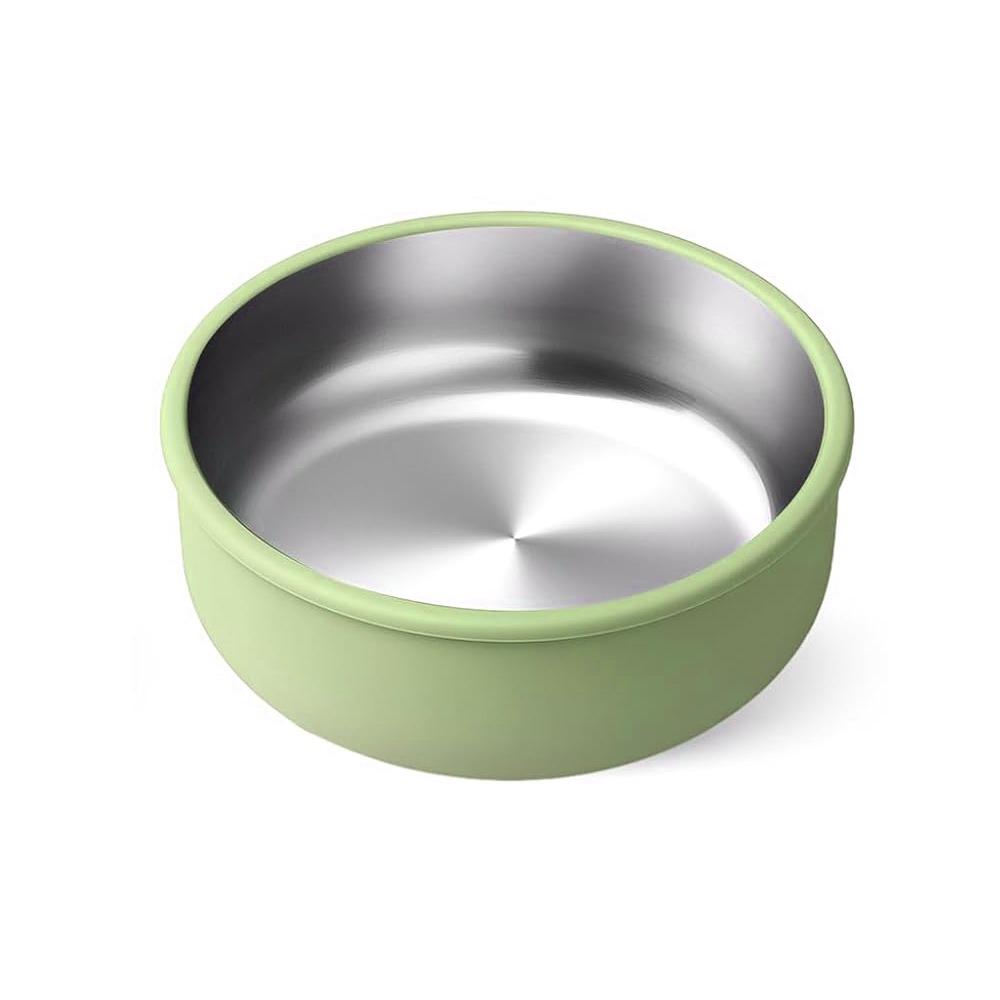 

304 Stainless Steel Baby Bowls Silicone Baby Food Bowl Durable Toddler Bowls for Food Feeding зелений