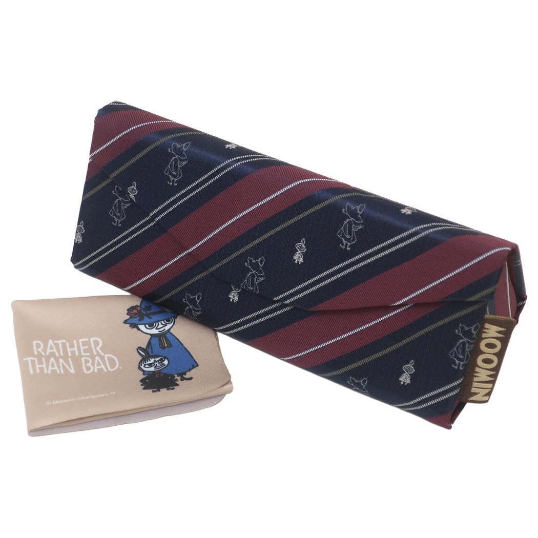 Муми-тролли Снусмумрик и Малышка Мю Жаккардовый складной футляр для очков