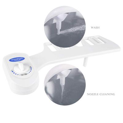 Non-Electric Bidet Self-Cleaning Nozzle Rear Wash Hygienic Protection Adjustable Water Pressure Bidet Attachment
