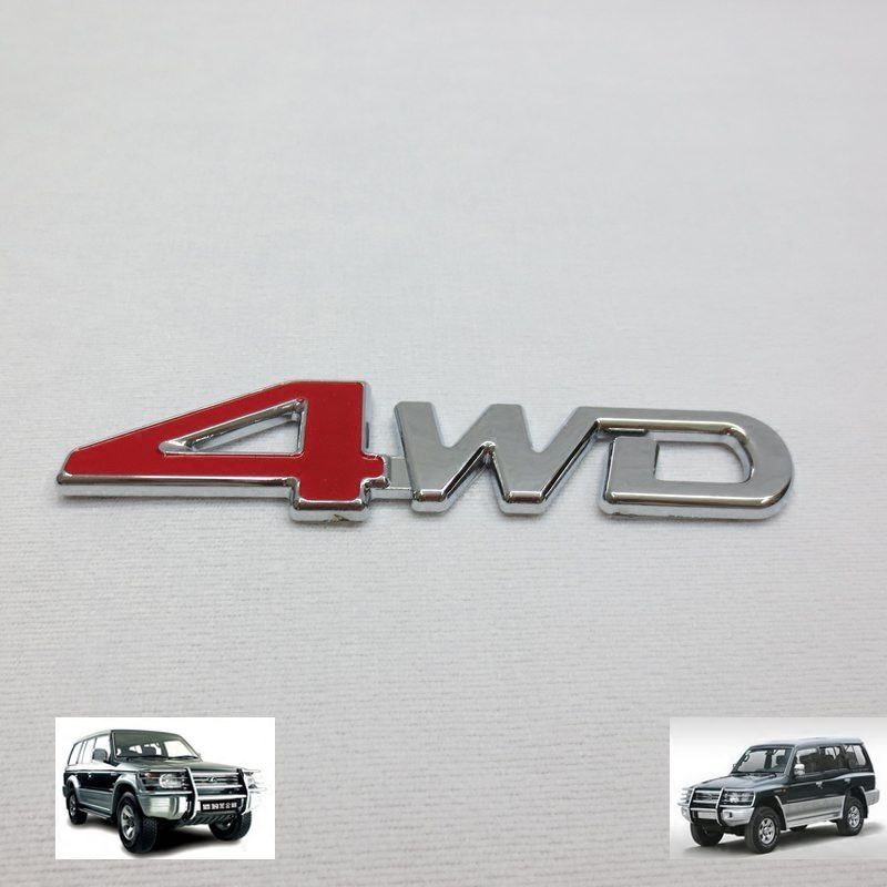 General Motors 4WD Nápis Zdobené Terénní Vozidlo Upravená Karoserie Dveře Zavazadlového Prostoru Dekorativní Nálepka pro Mitsubishi pro Jeep